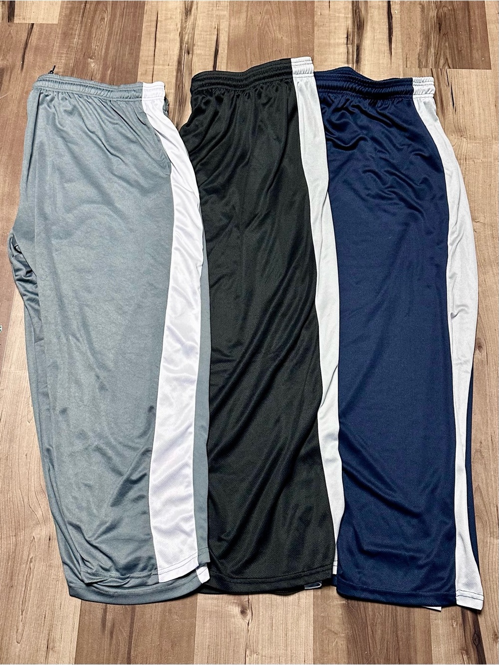 Athletic Drawstring Pants Set Size 5XL Gray Black Navy (1281)